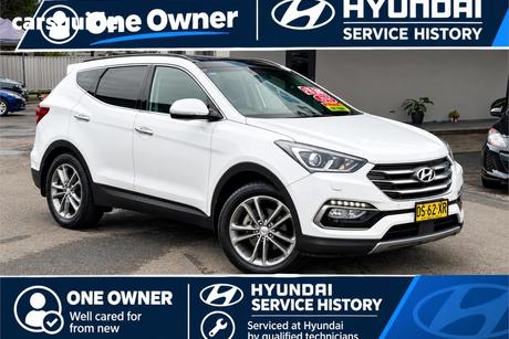 White 2016 Hyundai Santa FE Wagon Highlander Crdi (4X4)