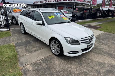 White 2013 Mercedes-Benz C250 Wagon Avantgarde Be
