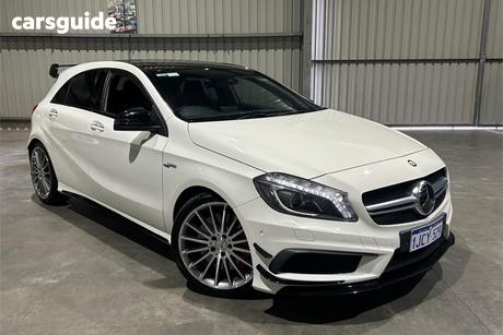 White 2015 Mercedes-Benz A45 Hatchback Amg