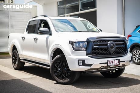White 2026 GWM Cannon Alpha Dual Cab Utility Vanta