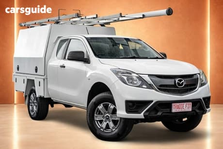 White 2018 Mazda BT-50 Freestyle Cab Chassis Xt (4X4)