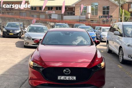 Red 2020 Mazda 3 Hatchback G20 Touring