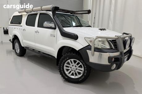 White 2012 Toyota Hilux Dual Cab Pick-up Sr5 (4X4)