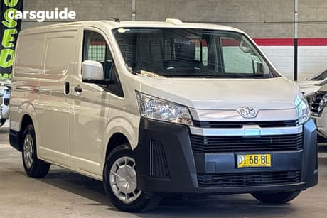 White 2023 Toyota HiAce Van Lwb