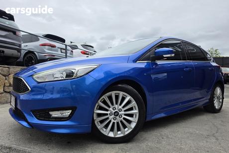 Blue 2018 Ford Focus Hatchback Sport