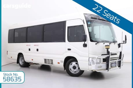 White 2020 Toyota Coaster Bus Deluxe (Lwb)