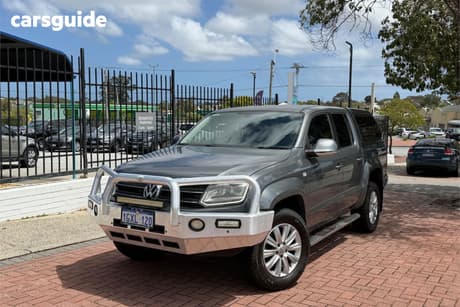 Grey 2015 Volkswagen Amarok Dual Cab Utility Tdi420 Highline (4X4)
