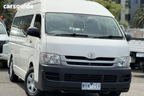 White 2008 Toyota HiAce Bus Commuter