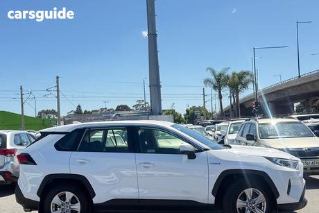 White 2021 Toyota RAV4 Wagon Gx (2Wd) Hybrid