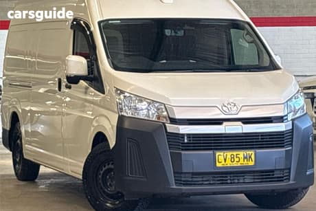 White 2022 Toyota HiAce Van Slwb