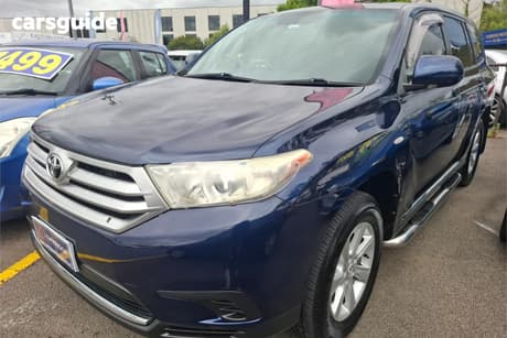 Blue 2011 Toyota Kluger Wagon Kx-R (Fwd) 7 Seat