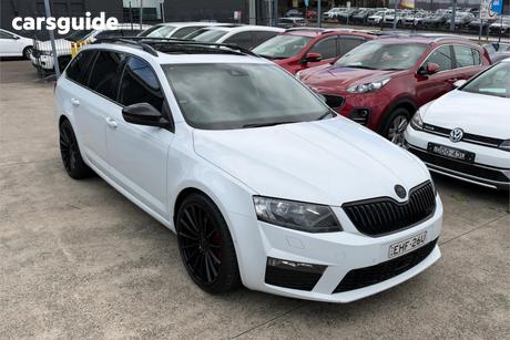 White 2017 Skoda Octavia Sedan Rs 162 Tsi
