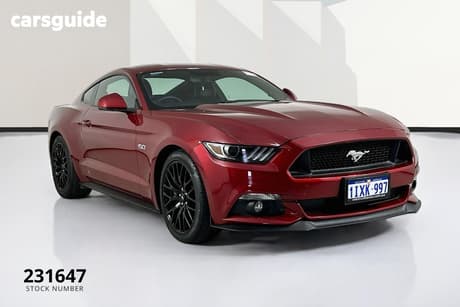 Red 2016 Ford Mustang Coupe Fastback Gt 5.0 V8