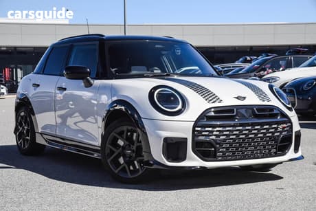 White 2025 Mini Cooper Hatch S JCW SPORT F