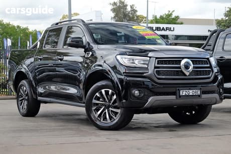 Black 2026 GWM Cannon Dual Cab Utility Lux (4X4)