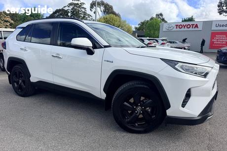 White 2021 Toyota RAV4 Wagon Cruiser (2Wd) Hybrid