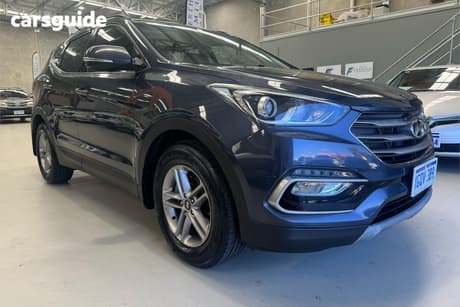 Blue 2017 Hyundai Santa FE Wagon Active Crdi (4X4)