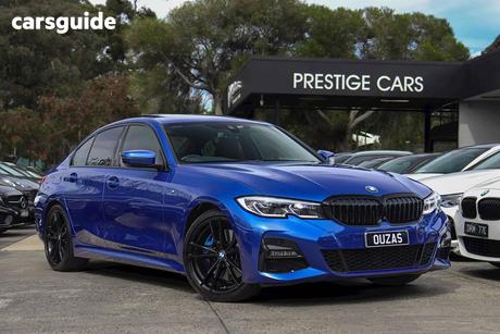 Blue 2021 BMW 330I Sedan M Sport