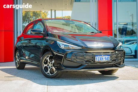 Black 2025 MG MG3 Hatchback Essence Hybrid+