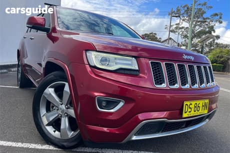 Red 2014 Jeep Grand Cherokee Wagon Overland (4X4)