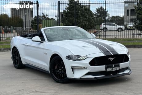 White 2018 Ford Mustang Convertible GT 5.0 V8