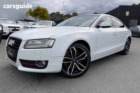 White 2012 Audi A5 Hatchback Sportback 3.0 Tdi Quattro