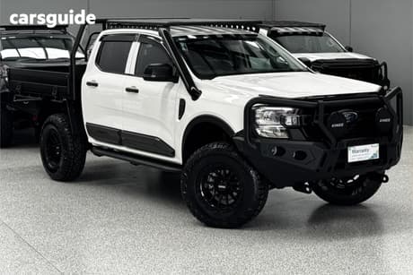 White 2024 Ford Ranger Double Cab Chassis Xl 2.0 (4X4)