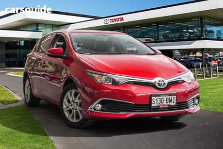 Red 2016 Toyota Corolla Hatchback Ascent Sport