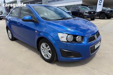 Blue 2013 Holden Barina Sedan Cd