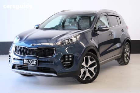 Blue 2016 Kia Sportage Wagon Platinum (Awd)