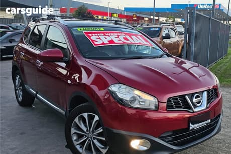 Red 2010 Nissan Dualis Wagon +2 Ti (4X2)