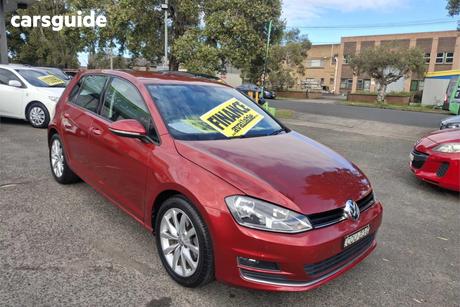 Red 2013 Volkswagen Golf Hatchback 103 Tsi Highline