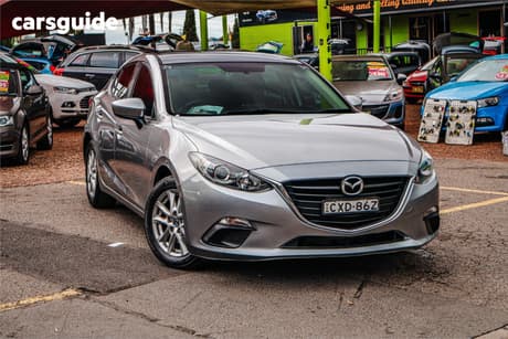 Silver 2014 Mazda 3 Sedan Maxx