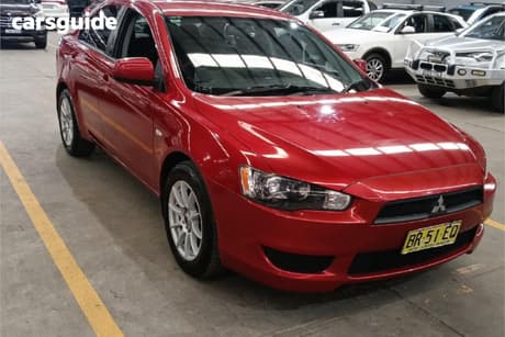 Red 2012 Mitsubishi Lancer Sedan Es