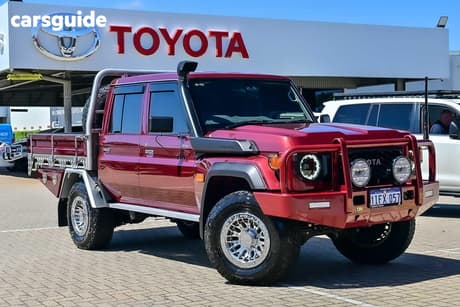 Red 2024 Toyota Landcruiser Double Cab Chassis Lc79 Gxl