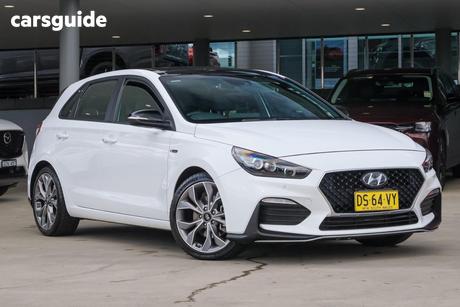 White 2021 Hyundai I30 Hatchback N Line Premium