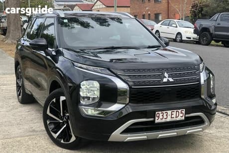 Black 2022 Mitsubishi Outlander Wagon Exceed Tourer 7 Seat (Awd)