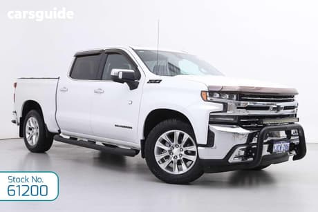 White 2020 Chevrolet Silverado Crew Cab Utility 1500 Ltz Premium Edition