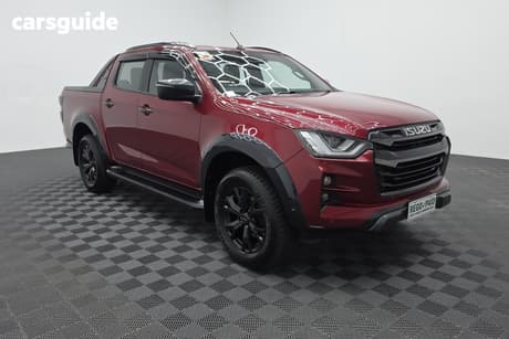 Red 2024 Isuzu D-MAX Crew Cab Utility X-Terrain (4X4)