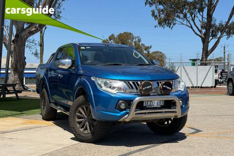 Blue 2016 Mitsubishi Triton Dual Cab Utility Gls (4X4)