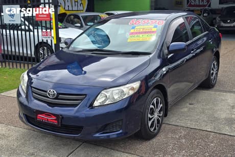 Blue 2007 Toyota Corolla Sedan Ascent