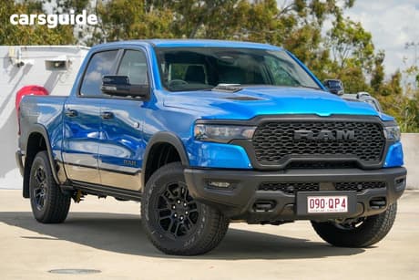 Blue 2025 RAM 1500 Crew Cab Utility Rebel Hurricane
