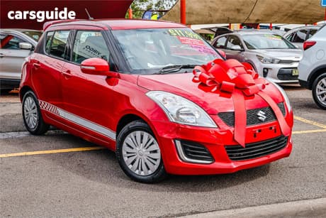 Red 2014 Suzuki Swift Hatchback Gl