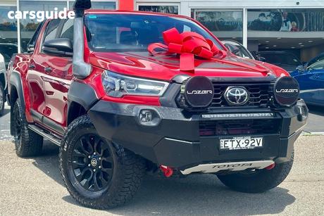 Red 2022 Toyota Hilux Double Cab Pick Up Rugged X (4X4)