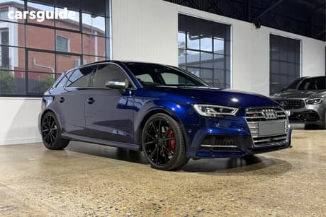 Blue 2017 Audi S3 Hatchback Sportback 2.0 Tfsi S Tronic