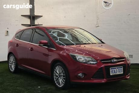 Red 2012 Ford Focus Hatchback Titanium