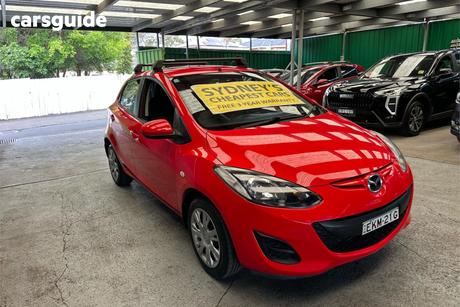 Red 2012 Mazda 2 Hatchback Neo