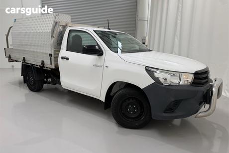 White 2016 Toyota Hilux Cab Chassis Workmate