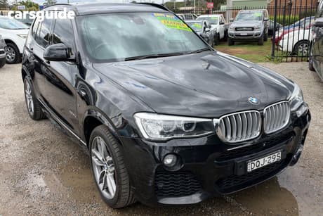 Black 2017 BMW X3 SUV XDRIVE 30D F25 MY17