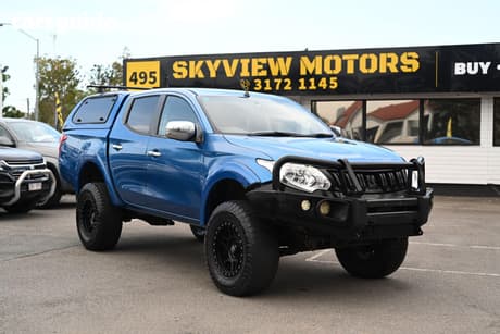 Blue 2016 Mitsubishi Triton Dual Cab Utility Gls (4X4)